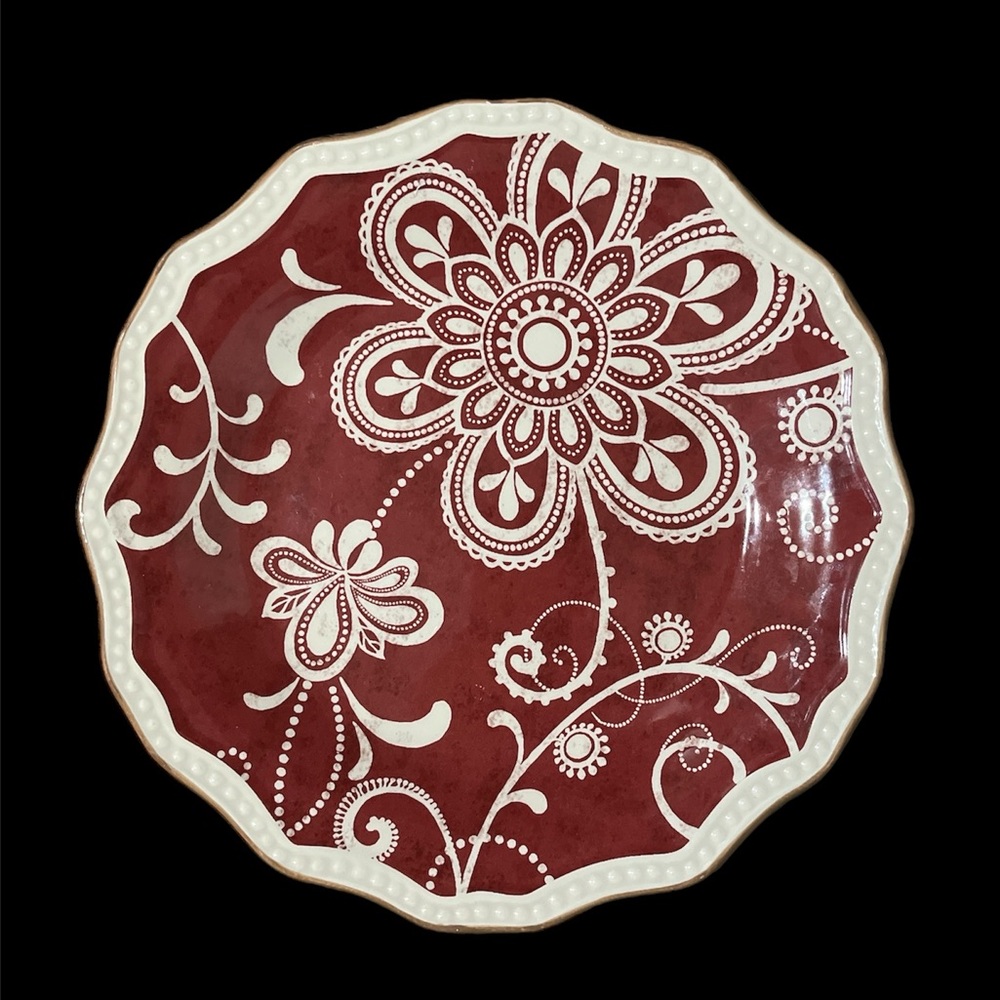 Pier 1 Imports Maribeth Ironstone Plate (1)